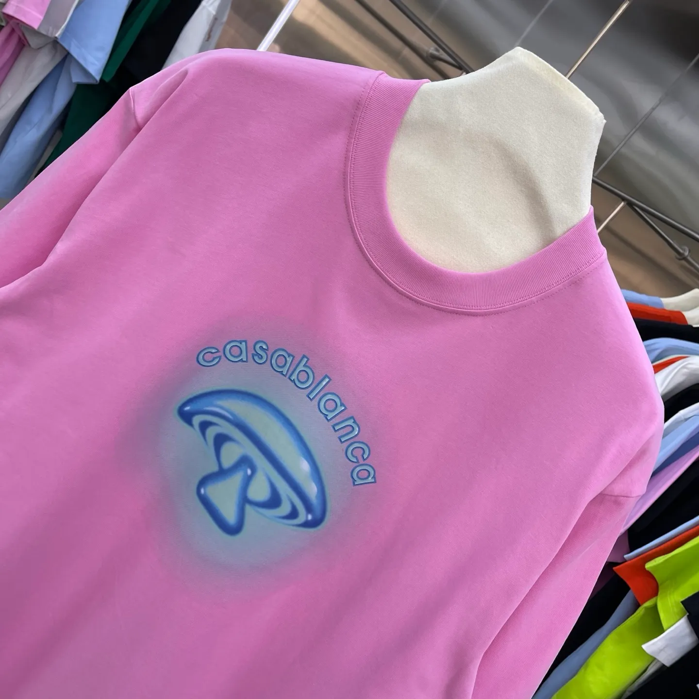New Arrival Casablanca Classic Series T ～ ， ， 。 ， Classic ， In Stock ！ ：White Black Light Green Blue （5 ） Size：S M L XL XXL